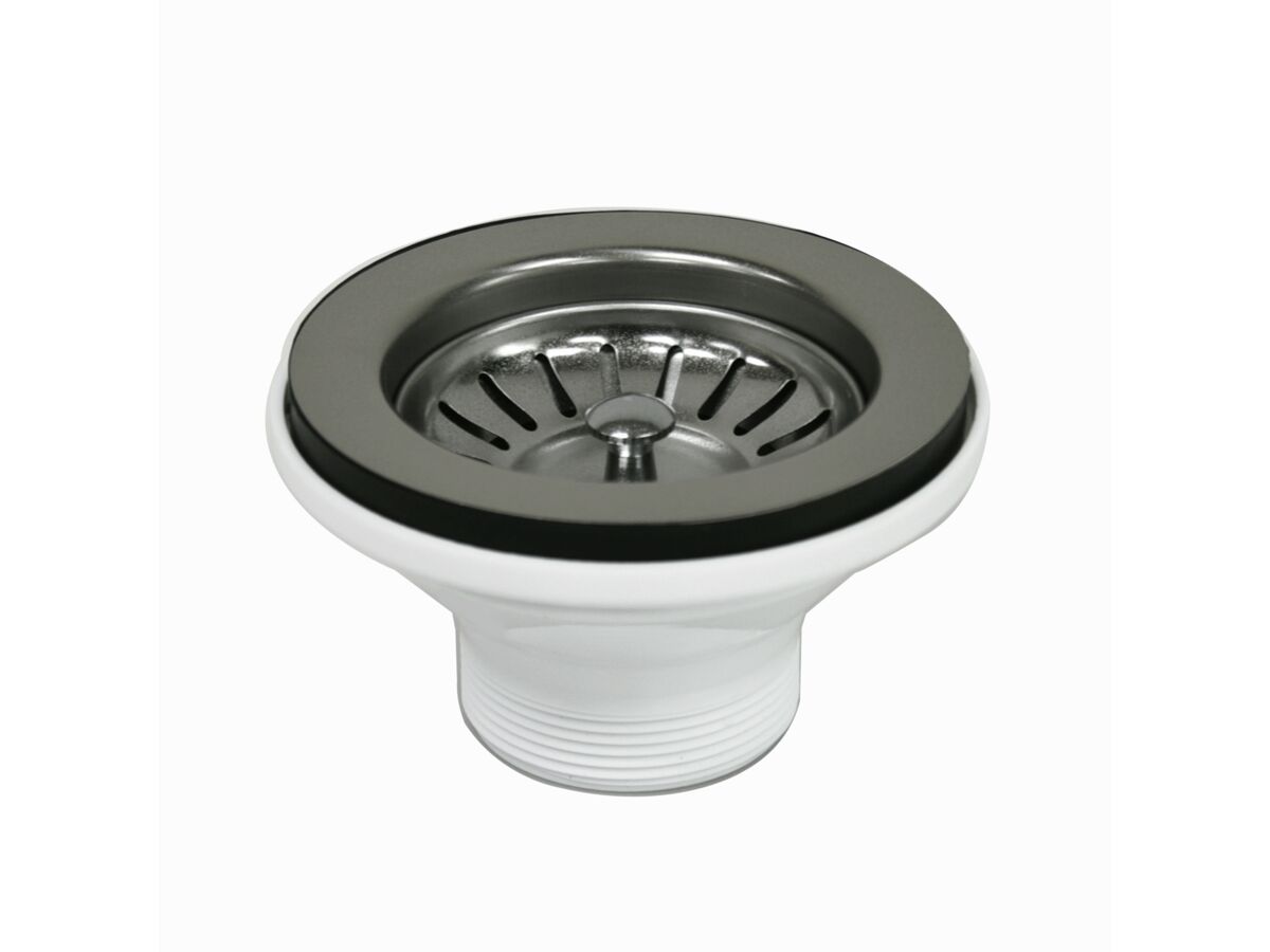 reece Memo Basket Plug & Waste 90mm x 50mm (Suits Stainless Steel Sinks) Gunmetal