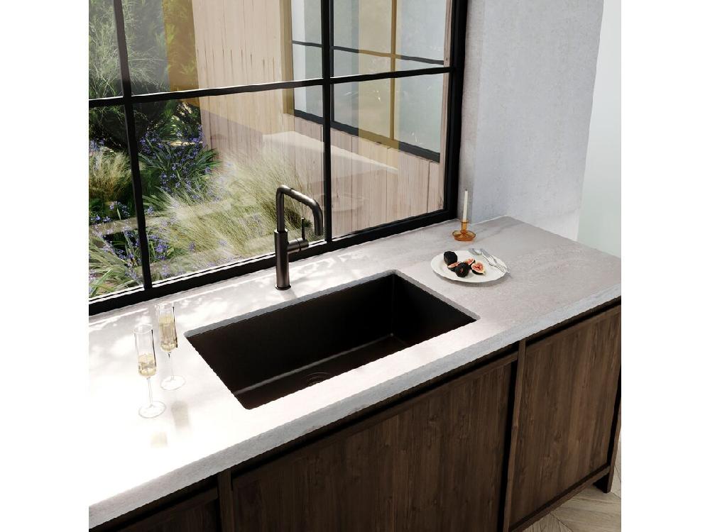 Reece Memo Freya Mega Bowl Sink No Taphole Granite Black