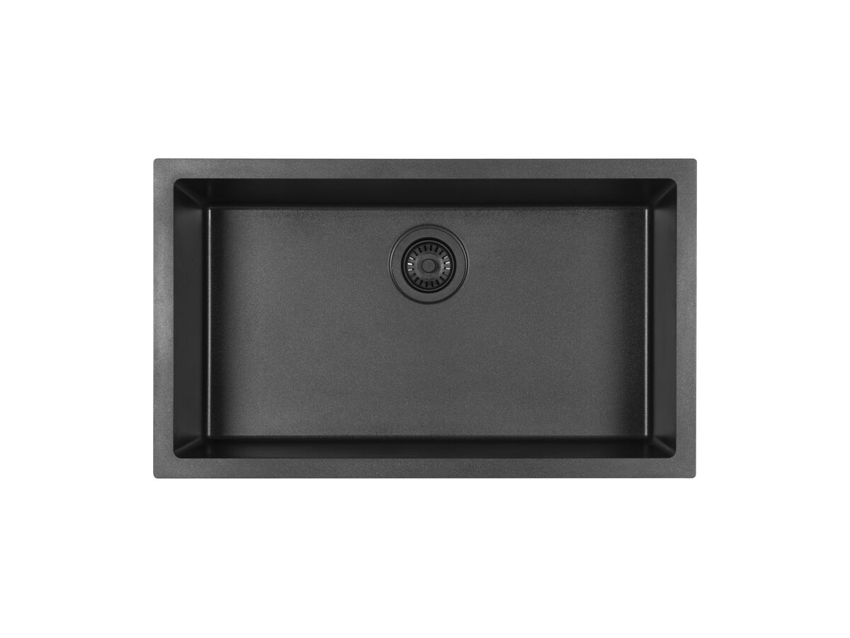 reece Memo Freya Mega Bowl Sink No Taphole Granite Black