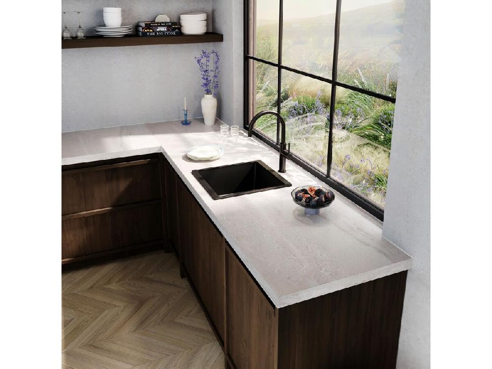 Reece Memo Freya Single Bowl Sink No Taphole Granite Black