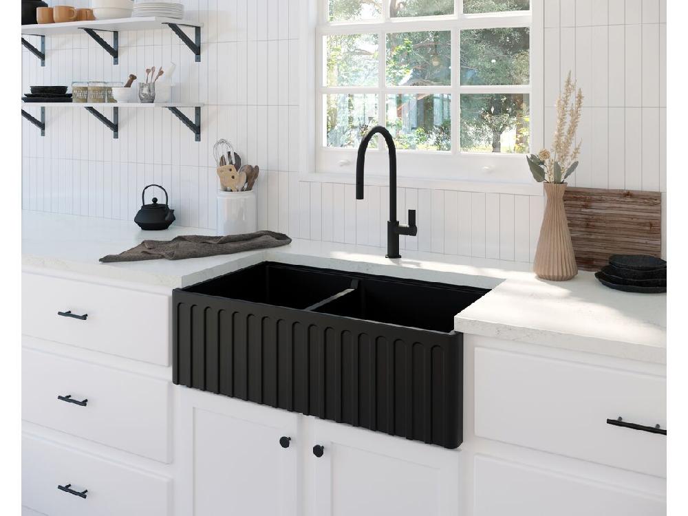 Reece Memo Harper 1 3/4 Butler Sink Fireclay Matte Black