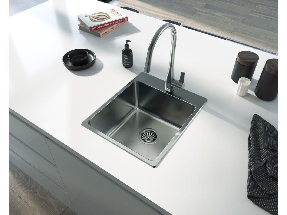 Reece Memo Hugo Single Bowl Sink 1 Taphole Stainless Steel