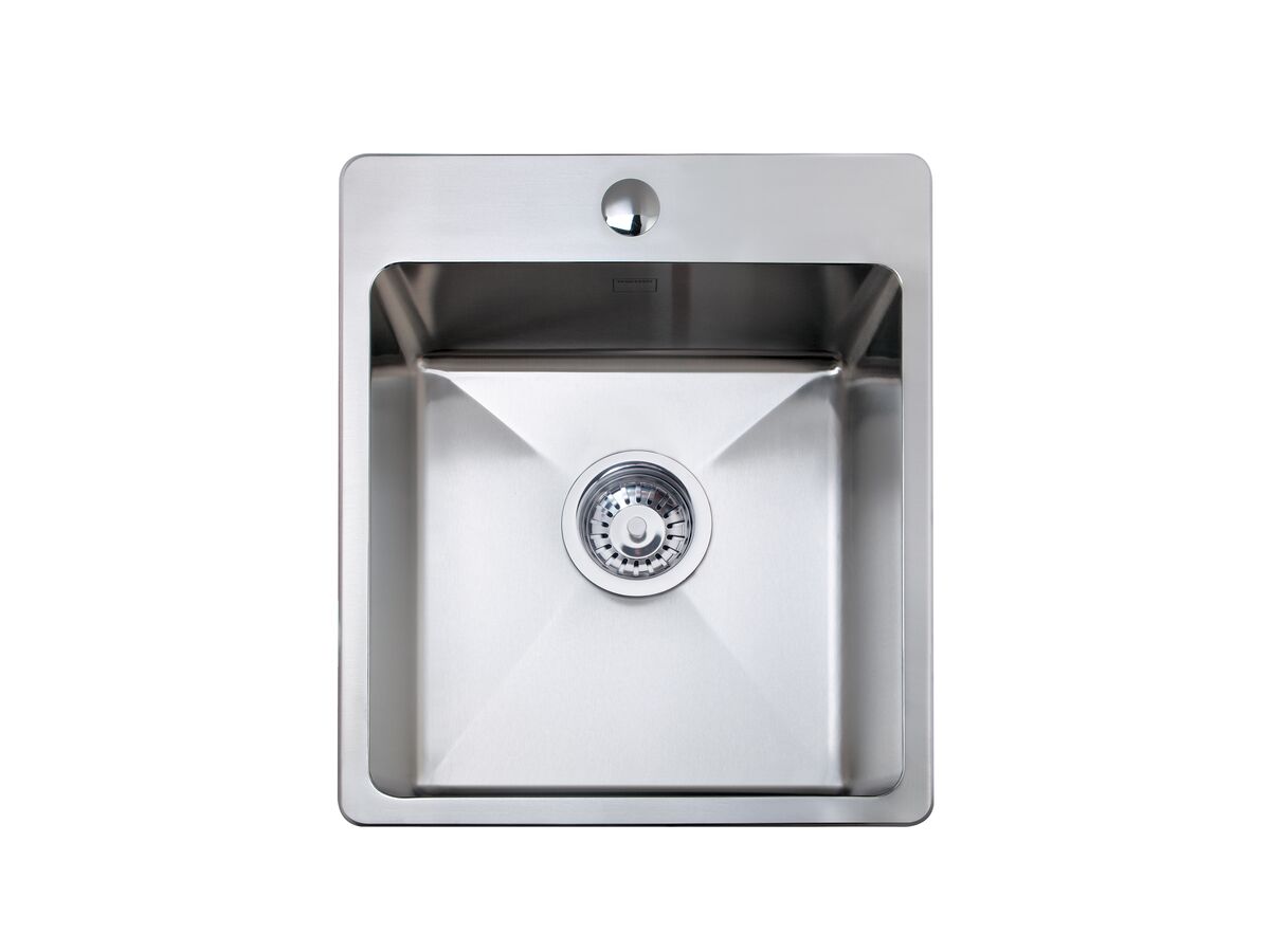 reece Memo Hugo Single Bowl Sink 1 Taphole Stainless Steel