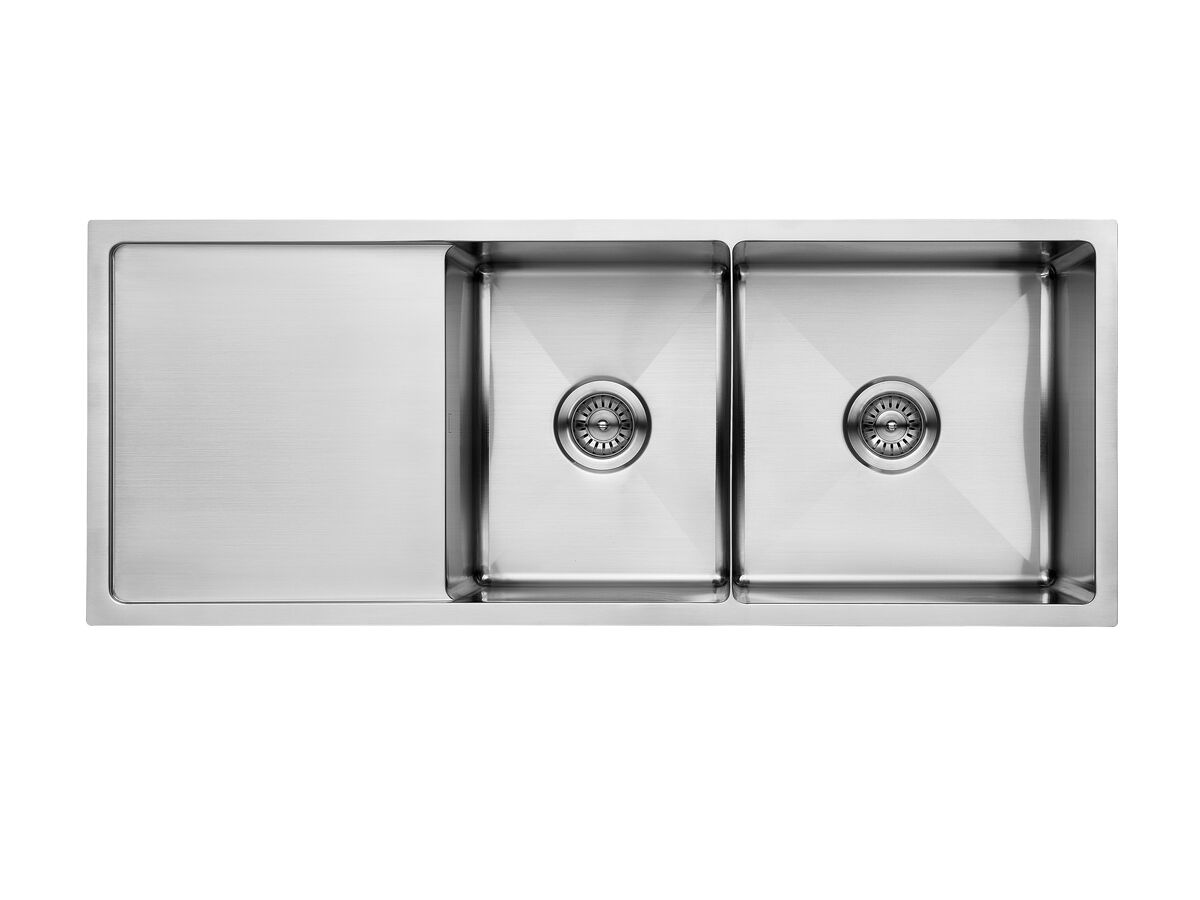 reece Memo Zenna 1 & 3/4 Bowl Sink with Reversible Drainer No Taphole Stainless Steel