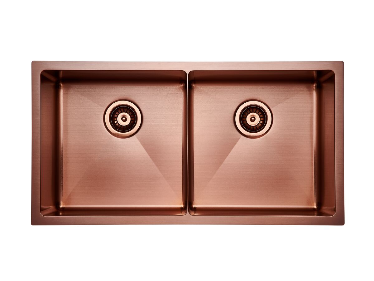 Reece Memo Zenna Double Bowl Sink Nanoplated Bronze