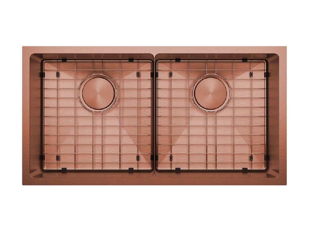 reece Memo Zenna Double Bowl Sink Nanoplated Bronze