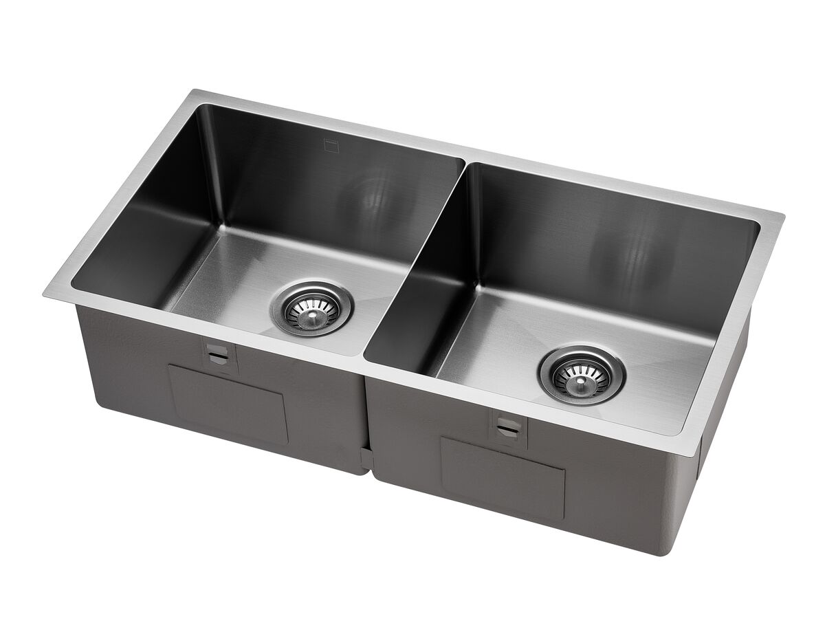 Reece Memo Zenna Double Bowl Sink Nanoplated Nickel
