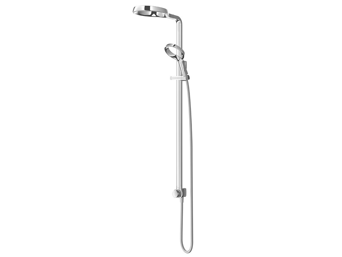 reece Methven Aio Aurajet Twin Shower with Top Rail Water Inlet Chrome (3 Star)