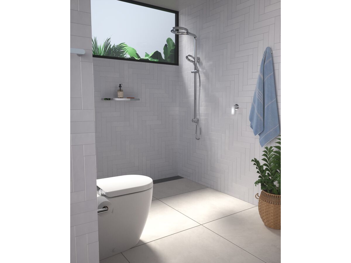 Reece Methven Aio Aurajet Twin Shower With Top Rail Water Inlet Chrome (3 Star)