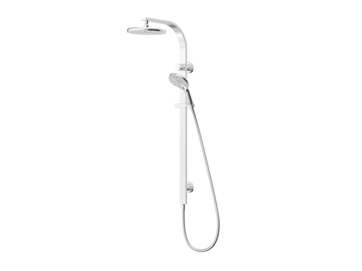 reece Methven Escape MK3 Satinjet Twin Rail Shower with Top Rail Water Inlet Chrome (3 Star)