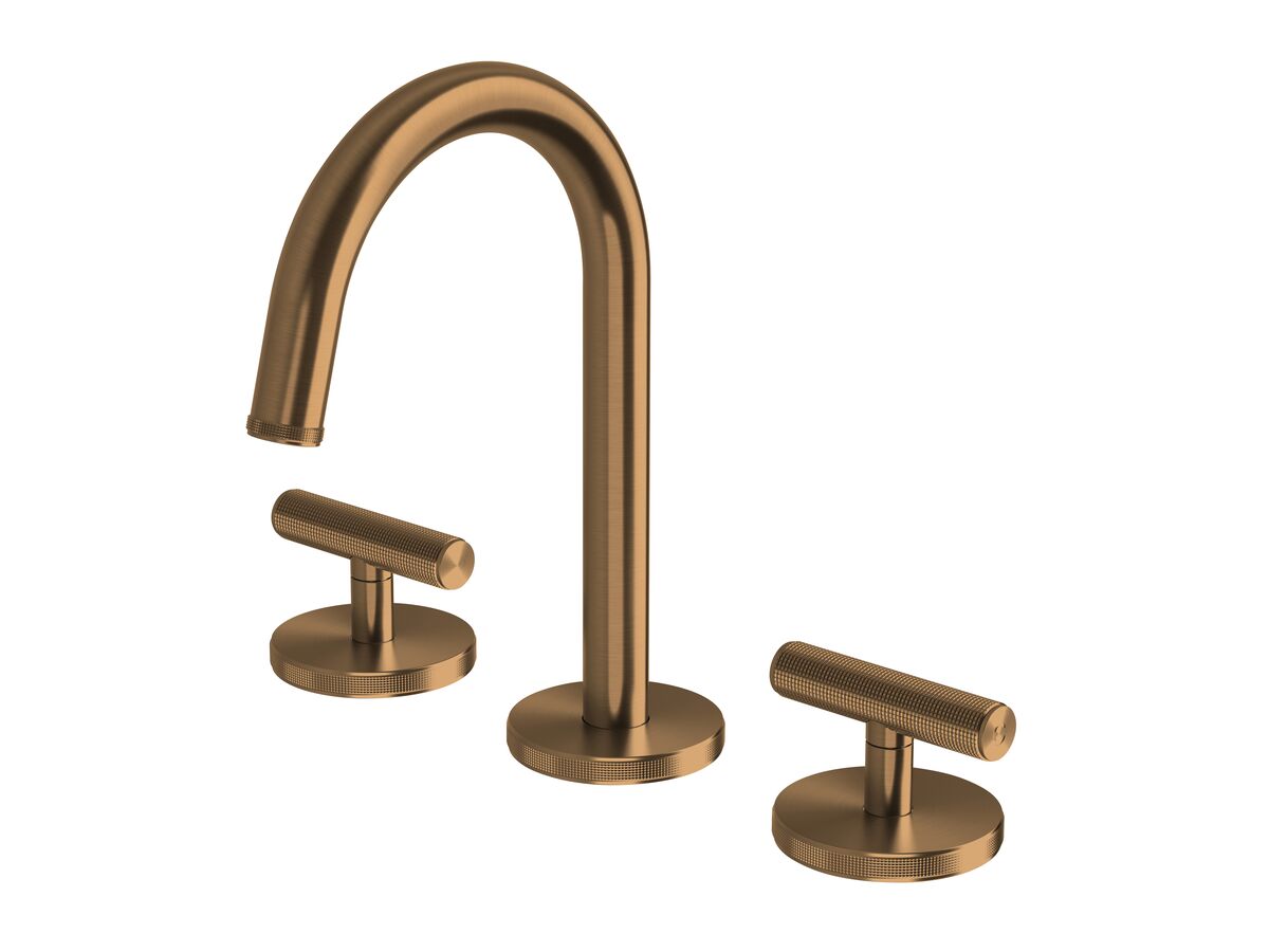 reece Milli Etch Basin Tap Set Brushed Bronze (6 Star) Lead Free