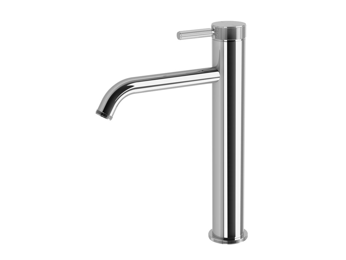 reece Milli Etch Extended Height Basin Mixer Tap Chrome (6 Star) Lead Free
