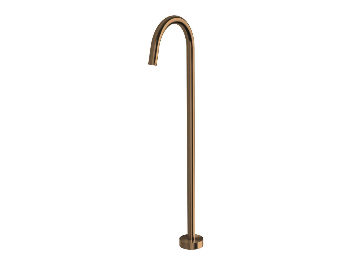 reece Milli Etch Floor Mounted Bath Outlet Brushed Bronze
