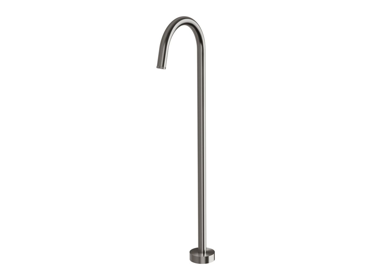 reece Milli Etch Floor Mounted Bath Outlet Brushed Gunmetal