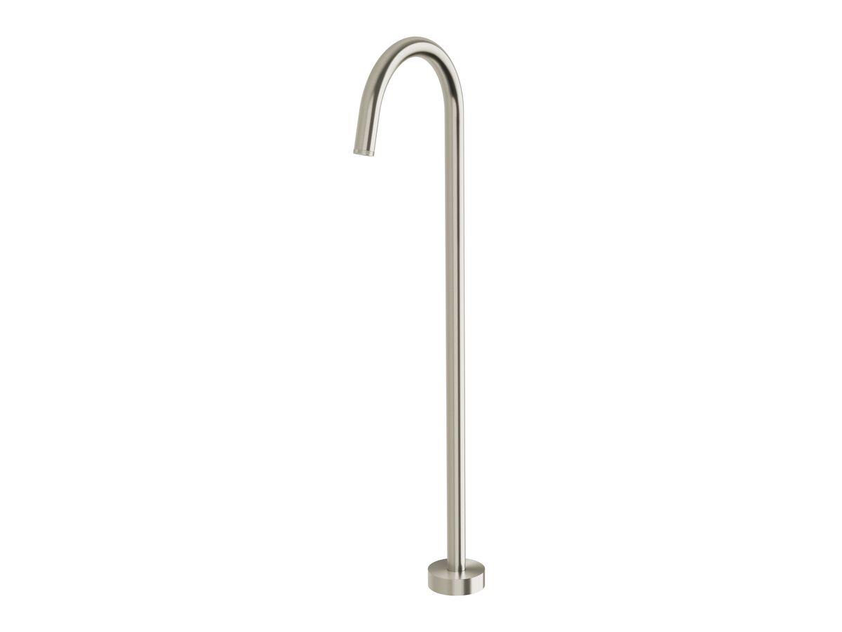 reece Milli Etch Floor Mounted Bath Outlet Brushed Nickel