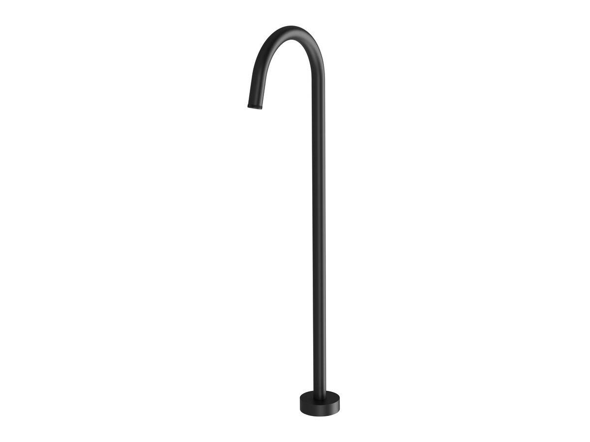 reece Milli Etch Floor Mounted Bath Outlet Matte Black
