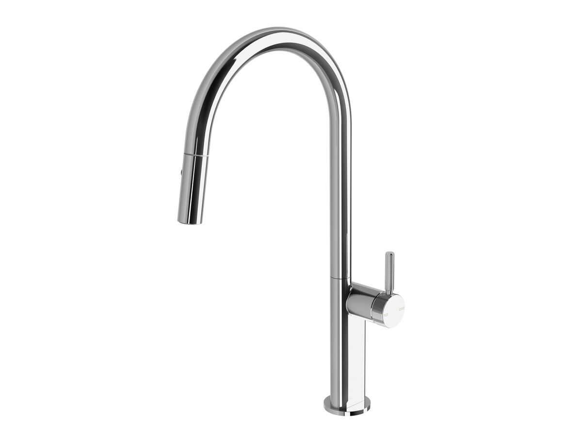 reece Milli Etch Gooseneck Pull Out Sink Mixer Chrome (5 Star) Lead Free