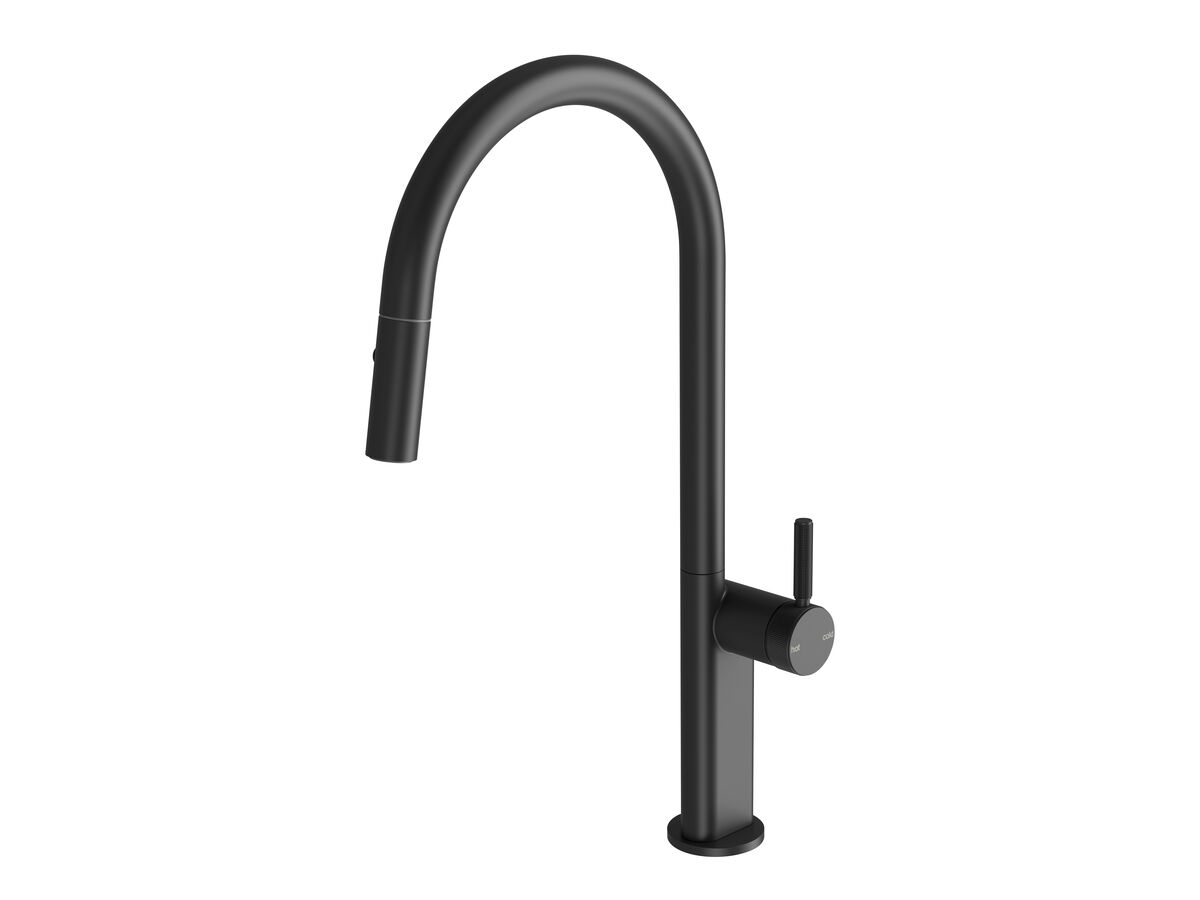 reece Milli Etch Gooseneck Pull Out Sink Mixer Matte Black (5 Star) Lead Free