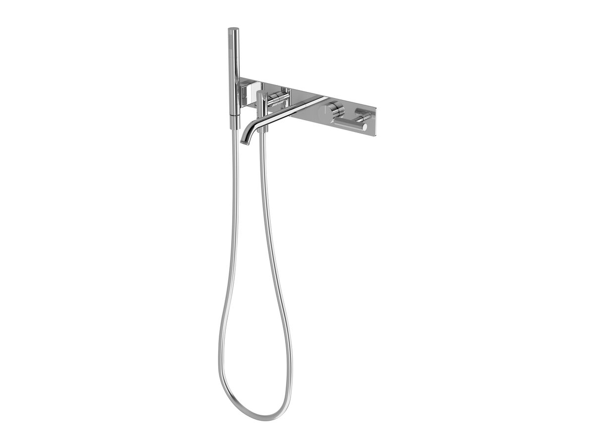 reece Milli Etch Progressive Bath Mixer Tap System with Handshower Chrome (3 Star)