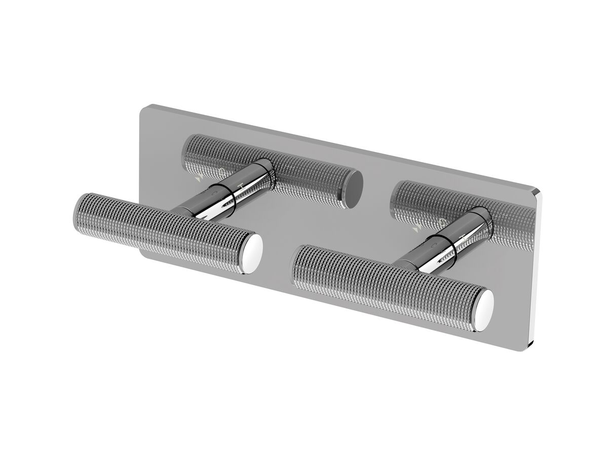 reece Milli Etch Progressive Dual Mixer Tap System with Square Backplate Chrome Lead Free
