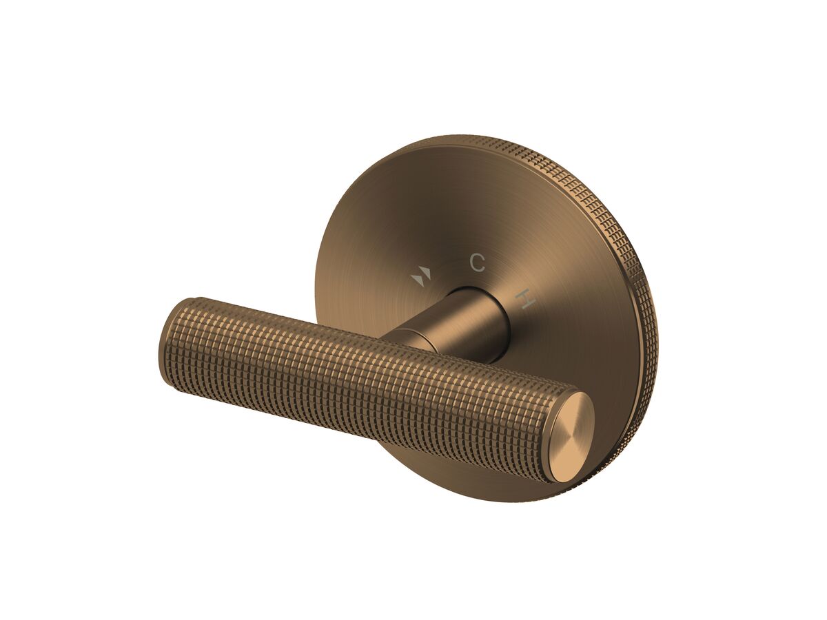 reece Milli Etch Progressive Shower Mixer Tap Brushed Bronze Lead Free