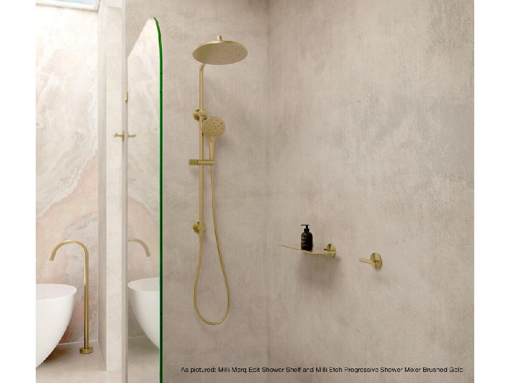 Reece Milli Etch Progressive Shower Mixer Tap Brushed Nickel Lead Free