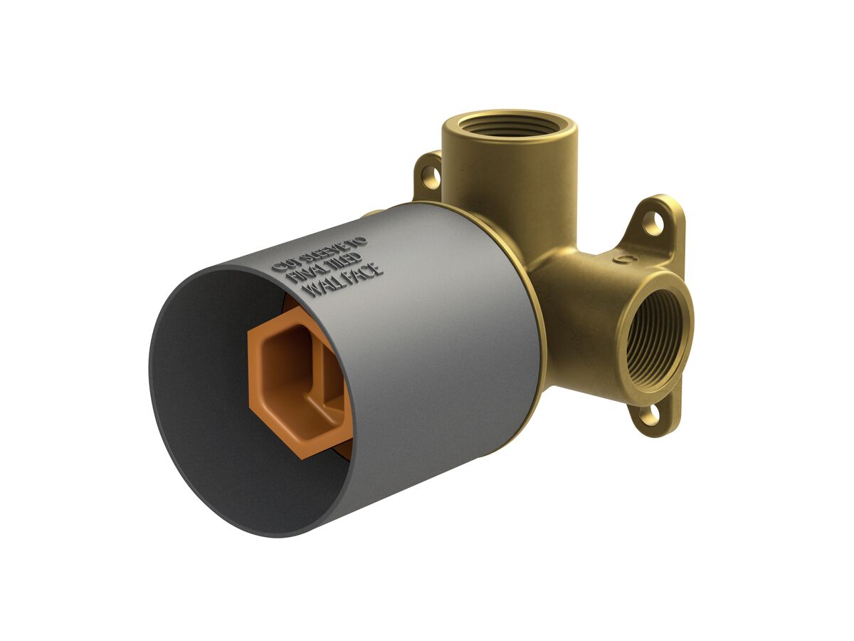 Reece Milli Etch Shower Mixer Kit Brushed Gold Lead Free