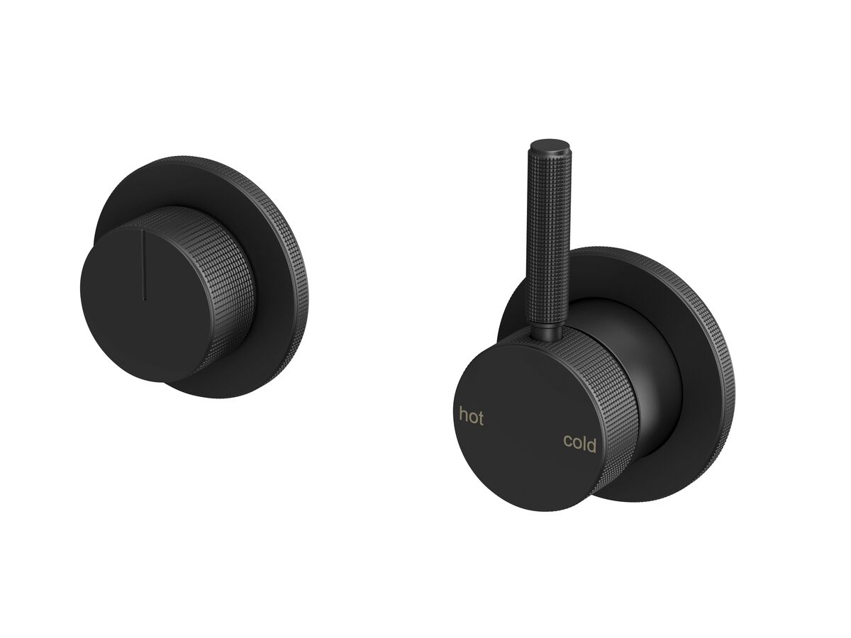 reece Milli Etch Shower Mixer Tap with Diverter Matte Black Lead Free