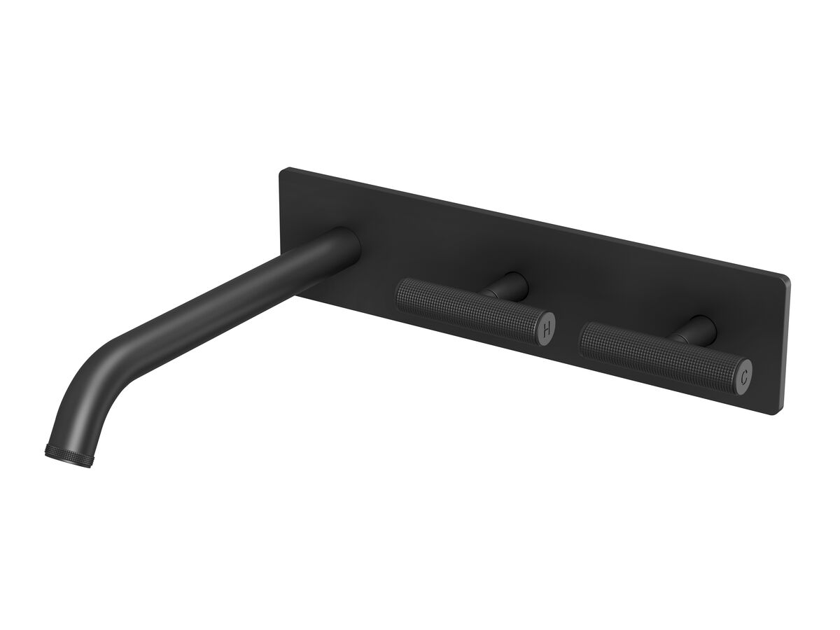 Reece Milli Etch Wall Basin / Bath Hostess Tap System Matte Black (6 Star) Lead Free