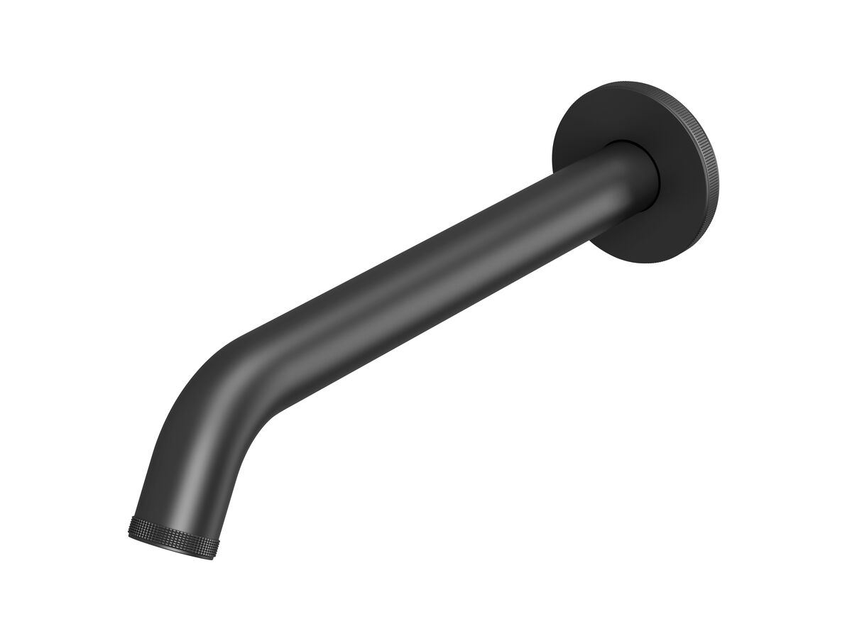 reece Milli Etch Wall Basin / Bath Outlet 250mm Matte Black (6 Star) Lead Free