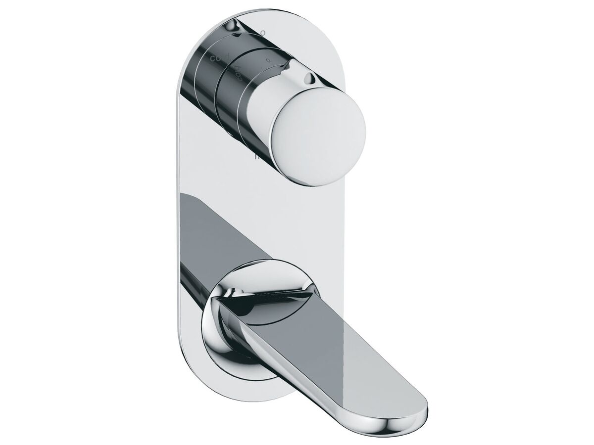 reece Milli Flow Vertical Wall Bath Mixer Tap Set Chrome