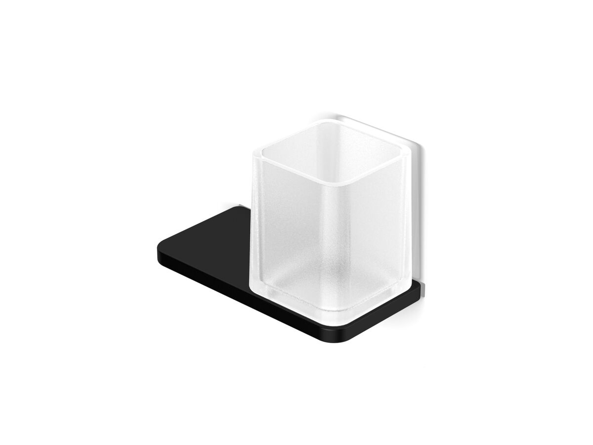 reece Milli Glance Wall Mount Tumbler with Shelf Black