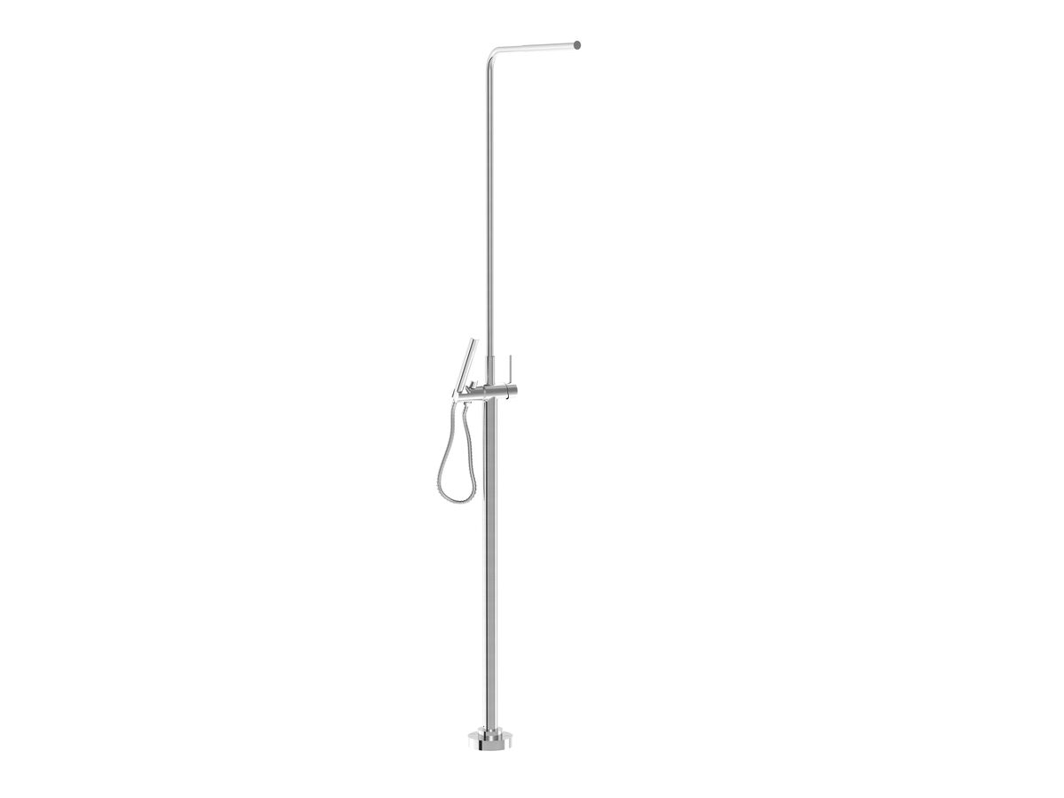 reece Milli Inox Freestanding Twin Shower Stainless Steel (3 Star) reece Milli Inox Freestanding Twin Shower Stainless Steel (3 Star)