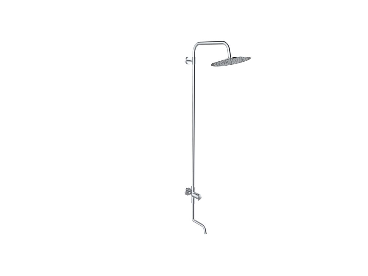 reece Milli Inox Overhead Single Rail Shower with Foot Wash with Bottom Rail Water Inlet Stainless Steel (3 Star) reece Milli Inox Overhead Single Rail Shower with Foot Wash with Bottom Rail Water Inlet Stainless Steel (3 Star)