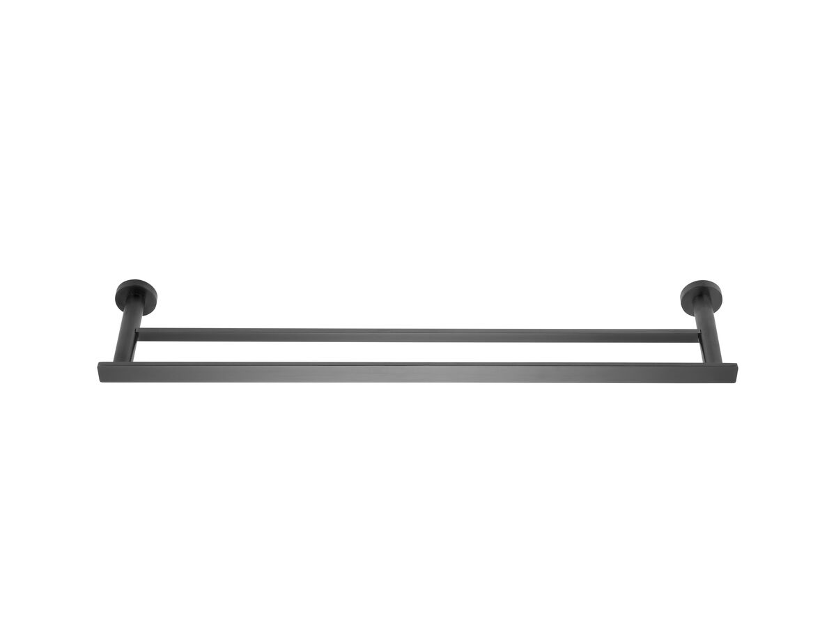 reece Milli Marle Edit Double Towel Rail 600mm Brushed Gunmetal