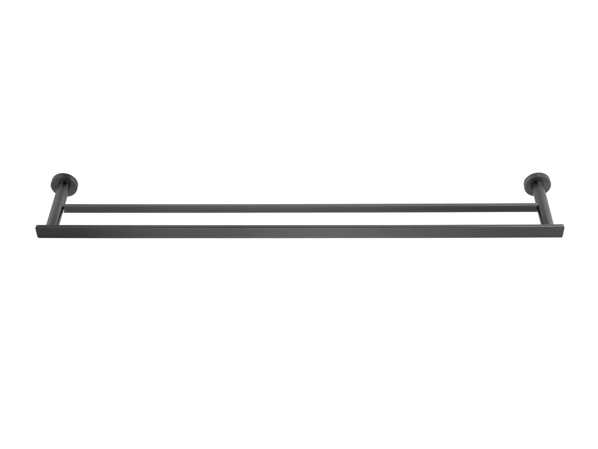 reece Milli Marle Edit Double Towel Rail 800mm Brushed Gunmetal