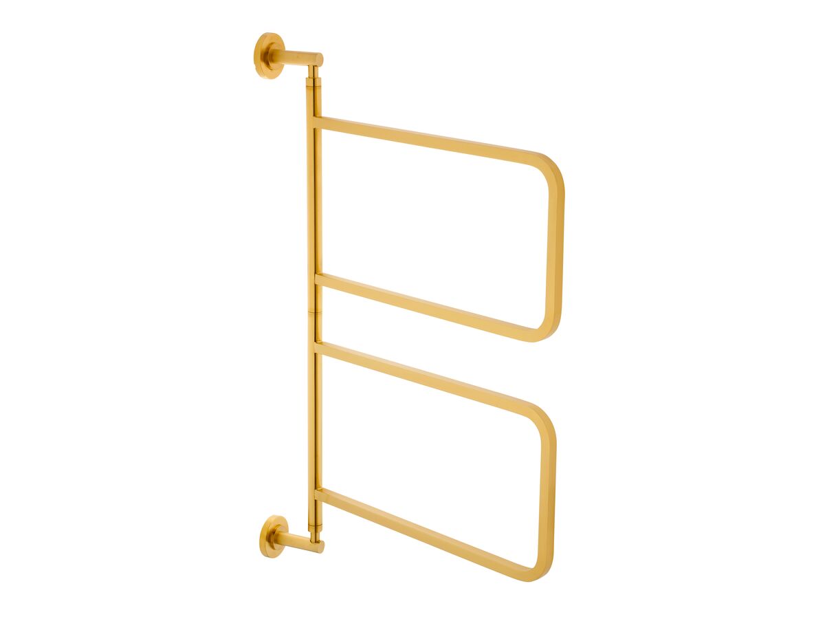reece Milli Marle Edit Multi Towel Rail Swivel Small Brushed Gold
