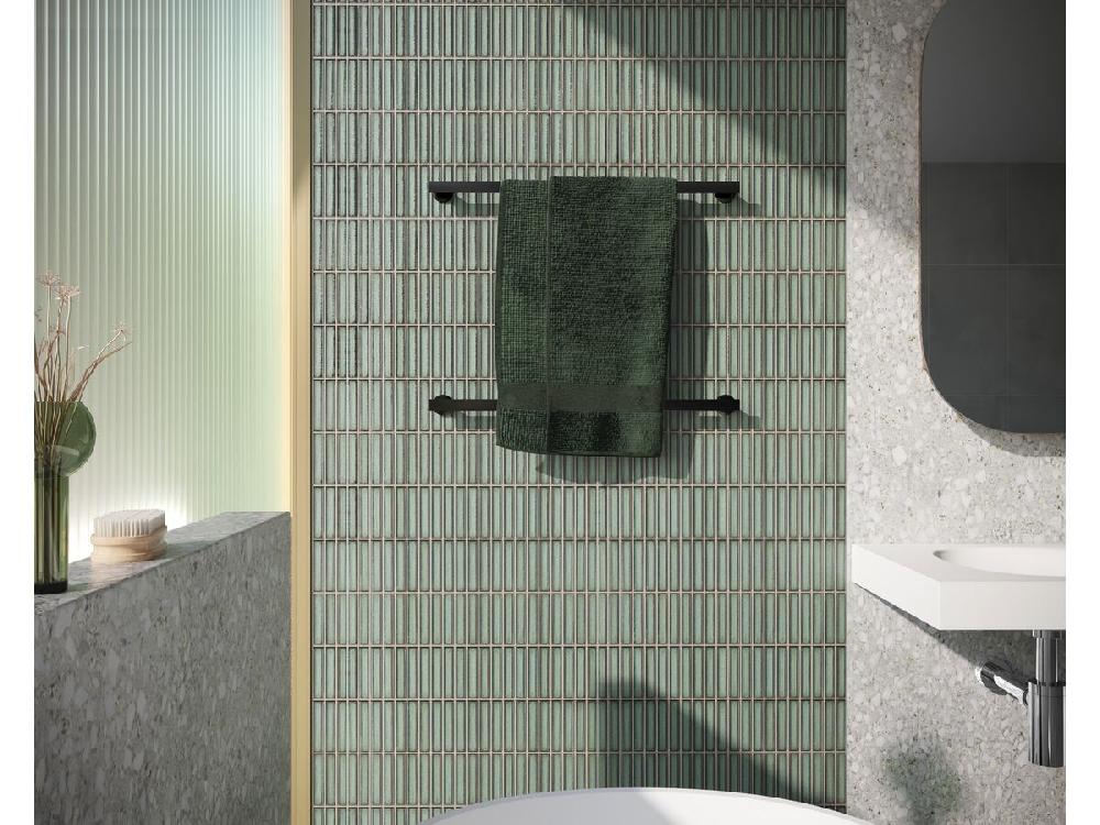 Reece Milli Marle Edit Single Towel Rail 600mm Matte Black