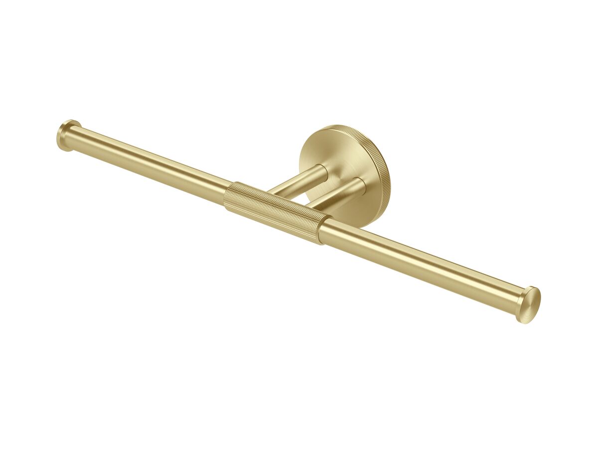 reece Milli Marq Edit Double Toilet Roll Holder Brushed Gold