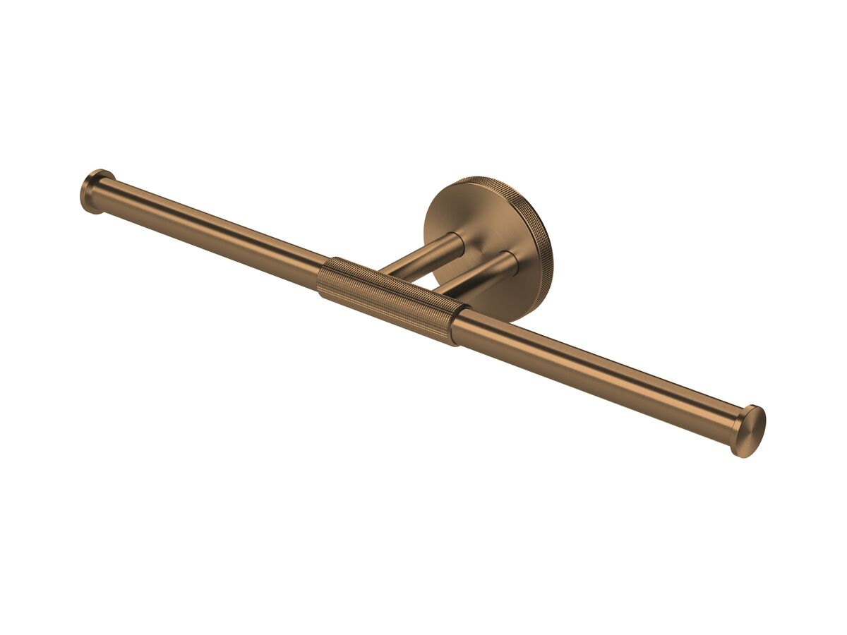 reece Milli Marq Edit Double Toilet Roll Holder Brushed Bronze