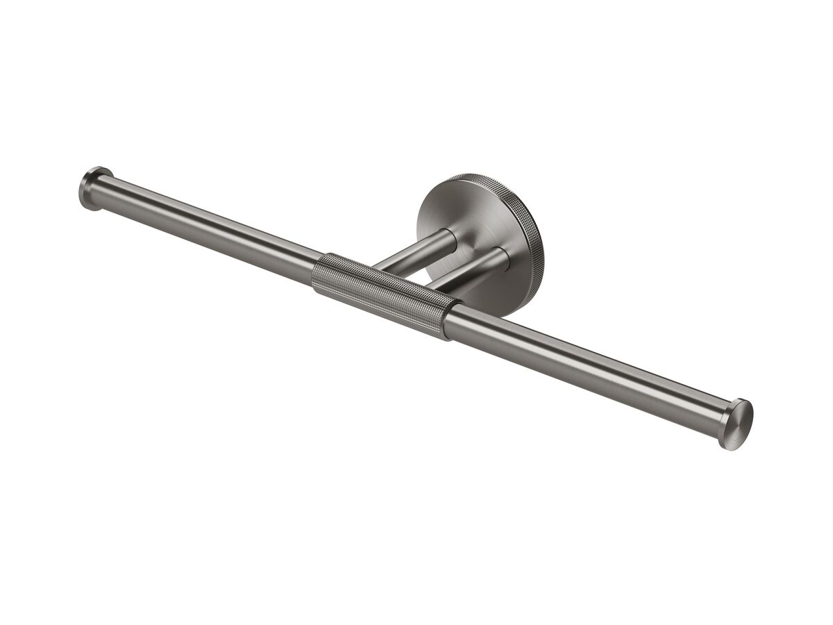 reece Milli Marq Edit Double Toilet Roll Holder Brushed Gunmetal