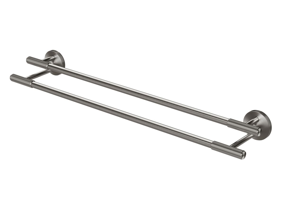 reece Milli Marq Edit Double Towel Rail 600mm Brushed Gunmetal