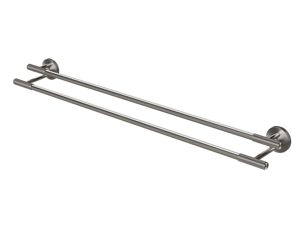 reece Milli Marq Edit Double Towel Rail 800mm Brushed Gunmetal