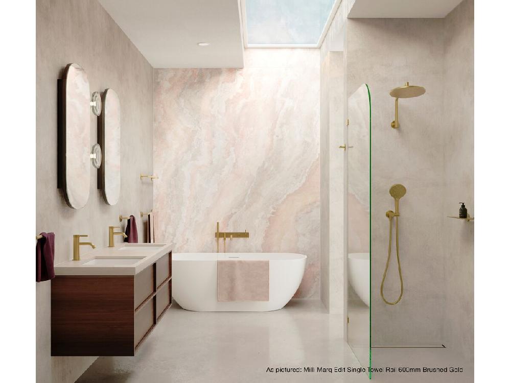 Reece Milli Marq Edit Overhead Shower With Arm 250mm Brushed Gold (3 Star)