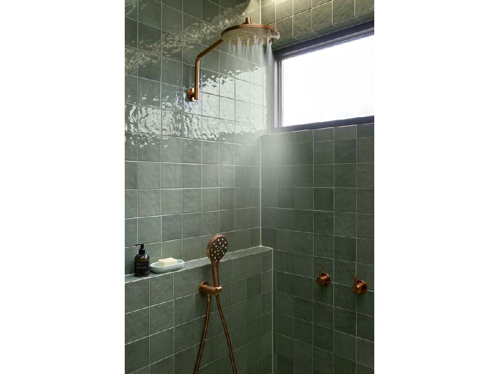 Reece Milli Marq Edit Overhead Shower With Arm 250mm Brushed Bronze (3 Star)