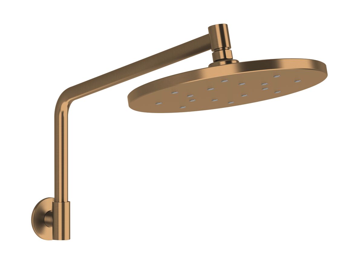 reece Milli Marq Edit Overhead Shower with Arm 250mm Brushed Bronze (4 Star)