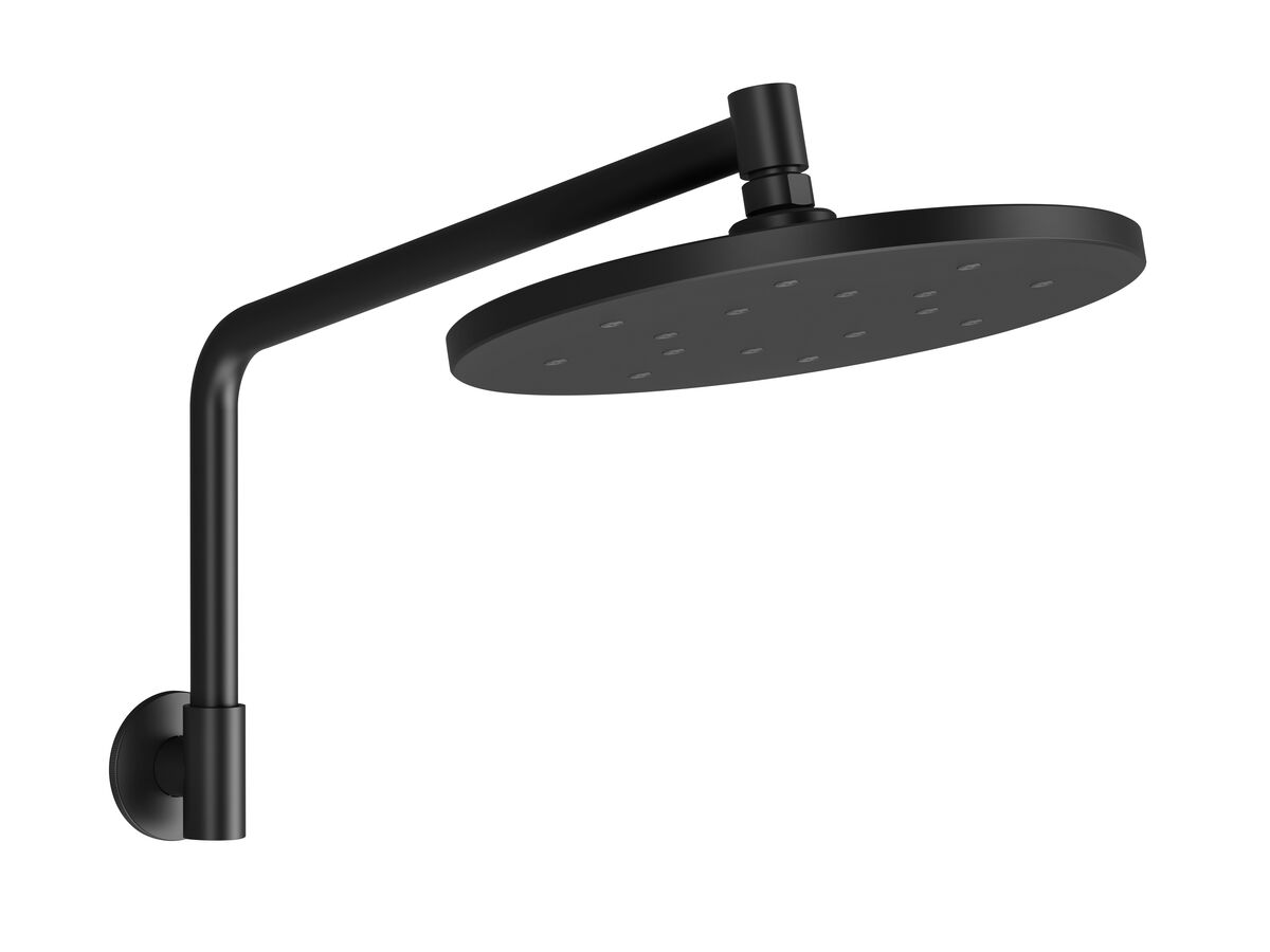 reece Milli Marq Edit Overhead Shower with Arm 250mm Matte Black (4 Star)