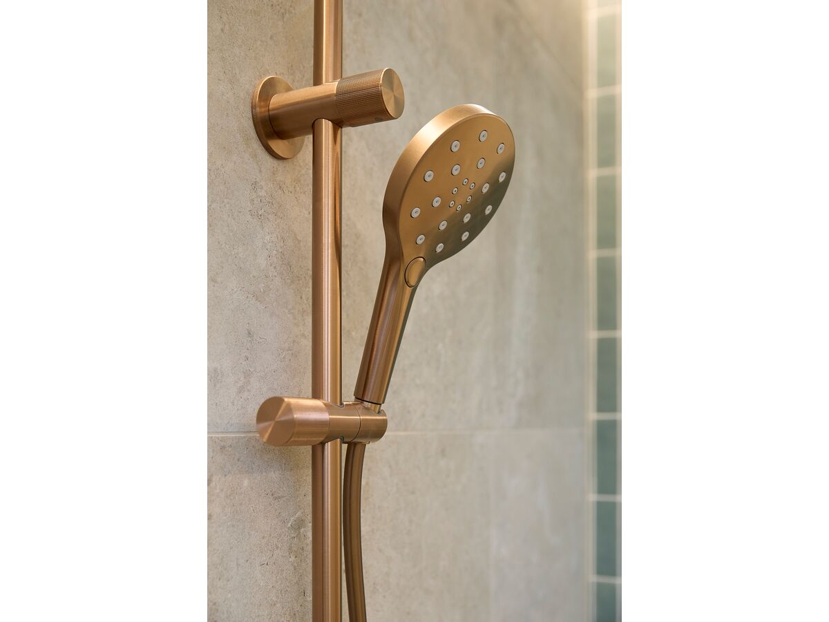 Reece Milli Marq Edit Twin Rail Shower Brushed Bronze (3 Star)