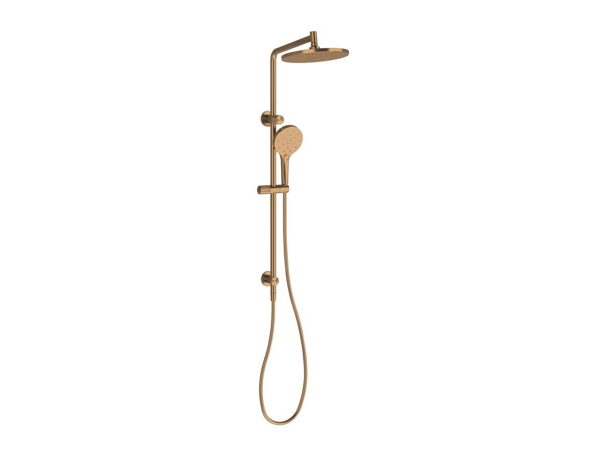 reece Milli Marq Edit Twin Rail Shower Brushed Bronze (4 Star)