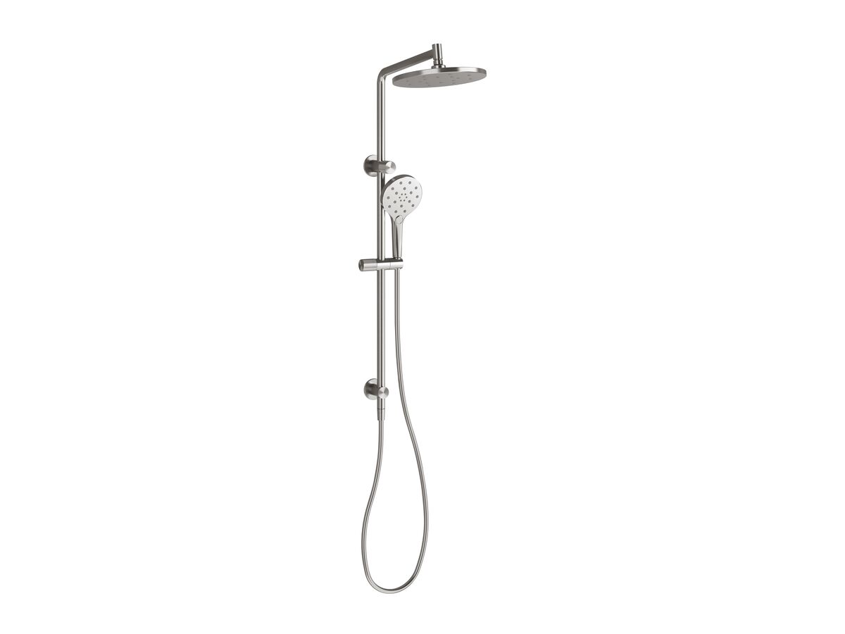 reece Milli Marq Edit Twin Rail Shower Brushed Gunmetal (3 Star)